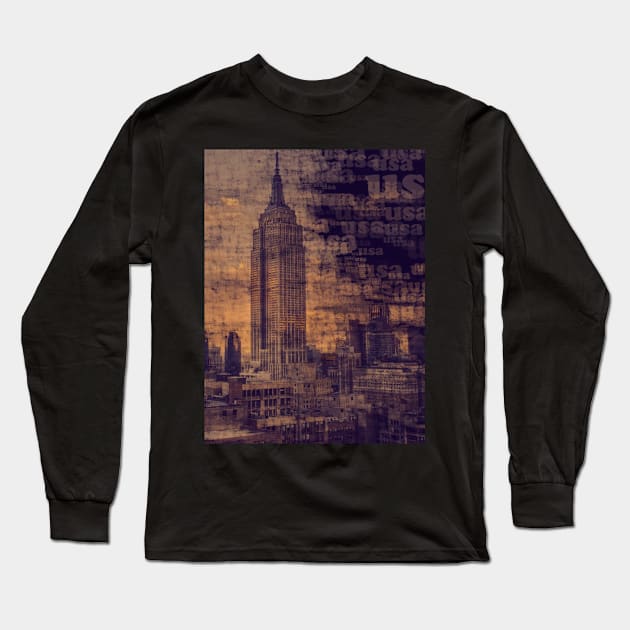 New York city design Long Sleeve T-Shirt by Twilight